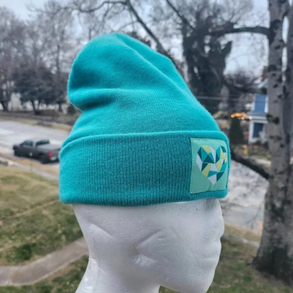The North Face Boys Hat Winter Beannie Turquoise Blue Size M/M Junior New